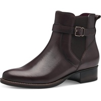 TAMARIS Damen Chelsea Boots Leder Blockabsatz; MOCCA/braun; 36 EU
