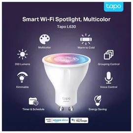 TP-Link Tapo L630 GU10 (2 Stück) Intelligente LED Lampe, RGB