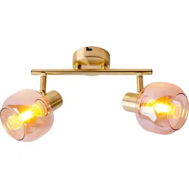 NÄVE Spot-Deckenleuchte Libby 2-flammig Messing