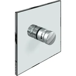 Glastürknopf, beidseitig, glanzverchromt (Ausführung: Glastürknopf beidseitig glanzverchromt Glasbohrung 12mm Dicke 6-12mm)