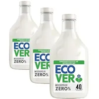 Ecover Weichspüler Nachfüllpack, sorgt für weiche und geschmeidige Wäsche, Zero, 40 Wäschen, 1L (Packung mit 3)