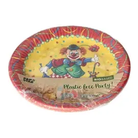 Papstar Pappteller rund Durchmesser 23 cm 10 St. Clown