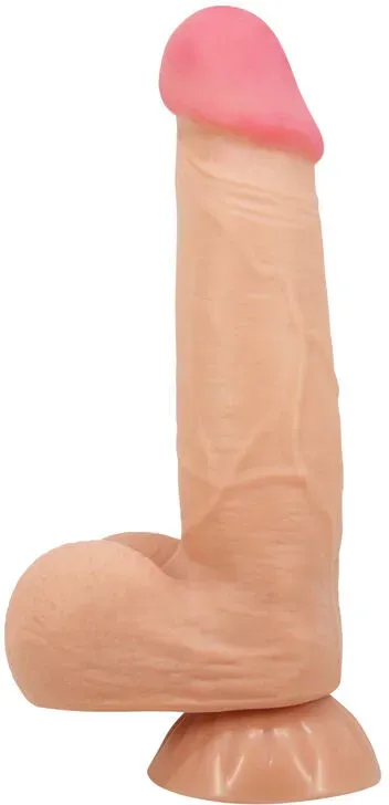 PRETTY LOVE - SLIDING SKIN SERIES REALISTISCHER DILDO MIT GLEITENDEM HAUT-SAUGNAP 21,8 CM