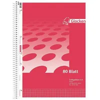 Glocken Collegeblock »A4 - kariert« rot