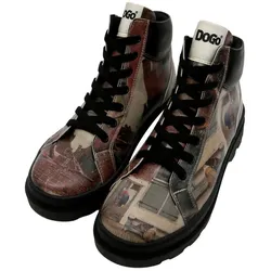 Winterboots DOGO "Adriana Explore Damen Stiefeletten", Damen, Gr. 39, Normalschaft, braun, Lederimitat, klassisch, Schuhe, Vegan