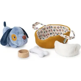 Lilliputiens Hund mit Körbchen und Zubehör - Spielzeug