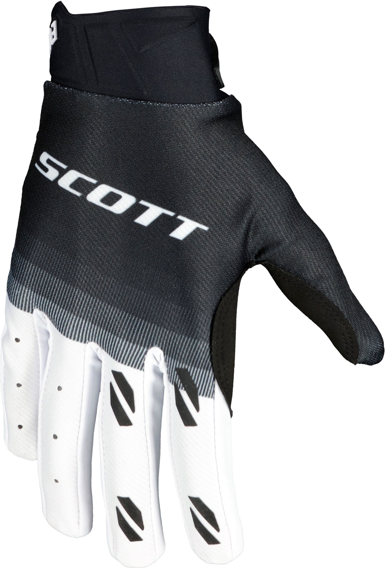 Scott Evo Fury S24, gants - Noir/Blanc - M
