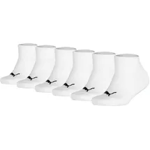 Puma Sneakersocken 6er Pack Weiß 23-26