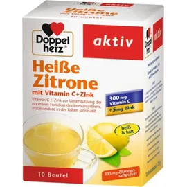 Doppelherz Aktiv Heiße Zitrone mit Vitamin C+Zink Granulat 10 St.