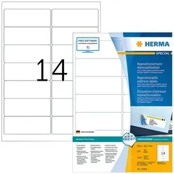 Herma 1400er-Pack wieder haftende Etiketten weiß