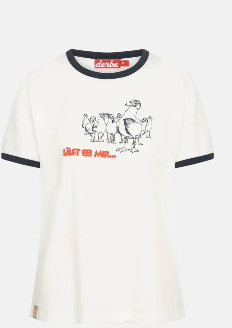 Derbe T-Shirt Gull Club Damen Weiß GOTS Organic