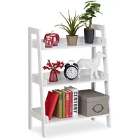 Relaxdays Standregal 82,5 x 61 x 29 cm Weiß