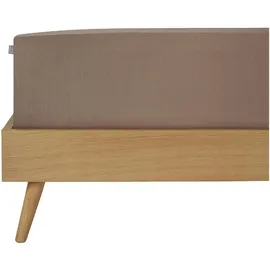 SCHIESSER Spannbettlaken Jessi Baumwolle 90 x 200 - 100 x 200 cm taupe
