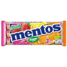Mentos Fruit Dragees, Frucht 3ST 114G