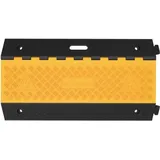 Nordwest Handel AG Schlauch- u.Kabelbrücke L900xB500xH70mm Gum.schwarz/gelb 3 Kanäle