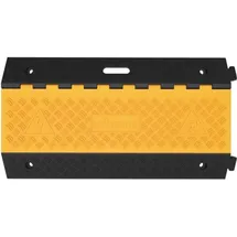 Nordwest Handel AG Schlauch- u.Kabelbrücke L900xB500xH70mm Gum.schwarz/gelb 3 Kanäle