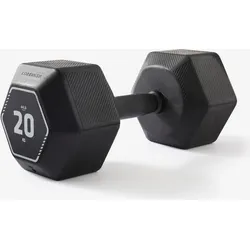 Hantel 20 kg Crosstraining Krafttraining ‒ Hex Dumbbell schwarz EINHEITSGRÖSSE