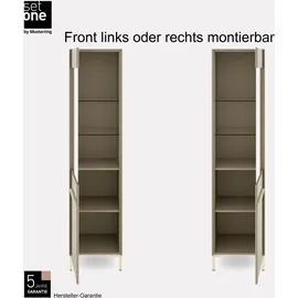 Set One by Musterring Standvitrine Reno 48 x 42 x 199 cm Braun