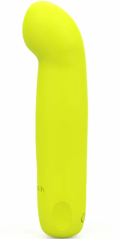 B SWISH - Bcute Curve Infinite klassischer wiederaufladbarer Vibrator aus gelbem Silikon