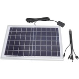 10W 6V Solarpanel Polykristallines, Schalter und Steckdosen Solarplatten Silikon-Solarpanel-Ladegerät für Handys Campingleuchten