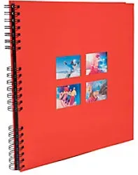 Exacompta Milano Spiralfotoalbum Hardback Papier 33 x 35 x 3,3 cm Rot
