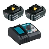 Makita 197570-9 Power Source-Kit 18V 5Ah 2x BL1850B + DC18RC im neutralen Karton