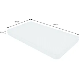 ML-Design Hausbett 80 x 160 cm Kiefer weiß