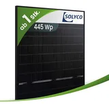 Solyco Pro R-TG 96h.5/445Wp Glas-Glas Fullblack Solarpanel Solarmodul PV Modul
