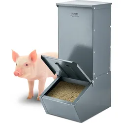 VEVOR Futterspender Futterbox Futtertrog Schweinefutterautomat 507x300x753mm
