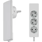 EVOline 151000156300 Steckdosenleiste 3-fach weiß Schutzkontakt 1 St.