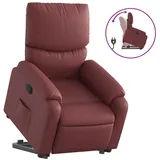 vidaXL Relaxsessel mit Aufstehhilfe Weinrot Kunstleder