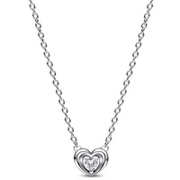PANDORA Moments Radiant Heart & Floating Stone Halskette 45 cm 392494C01