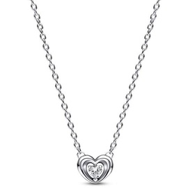 PANDORA Moments Radiant Heart & Floating Stone Halskette 45 cm 392494C01
