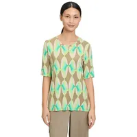 Betty Barclay Basic Shirt mit Print Khaki/Green,42 | 42