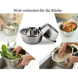 luxuskollektion Edelstahl Rührschüssel 34 cm Multifunktional