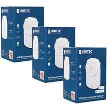 Unitec Smart-Home-Steckdose Weiß 3 St.