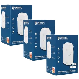 Unitec Smart-Home-Steckdose Weiß 3 St.