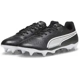 Puma King Match Mxsg Soccer Shoe, Black White, 40 EU