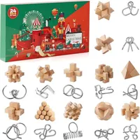 LuxusKollektion Knobelspiele 2024 Metall Holz 3D Puzzle Kinder & Erwachsene