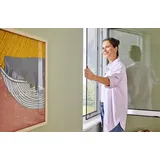 Tesa Insektenschutzfenster Anklipsrahmen 120 x 140 cm Anthrazit
