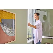 Tesa Insektenschutzfenster Anklipsrahmen 120 x 140 cm Anthrazit