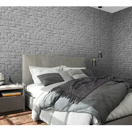 Marburg Vliestapete Brick 53 cm x 10 m 34168 Braun/Grau