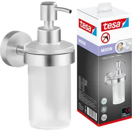 Tesa Moon Seifenspender (Mit Halterung, Edelstahl/Weiß, Matt)