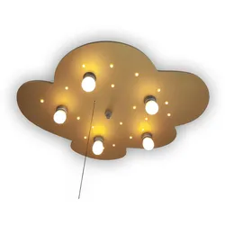 Deckenleuchte Wolke, Gold