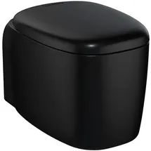 Vitra Plural Wand-WC mit WC-Sitz Schwarz