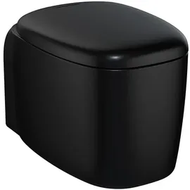 Vitra Plural Wand-WC mit WC-Sitz Schwarz