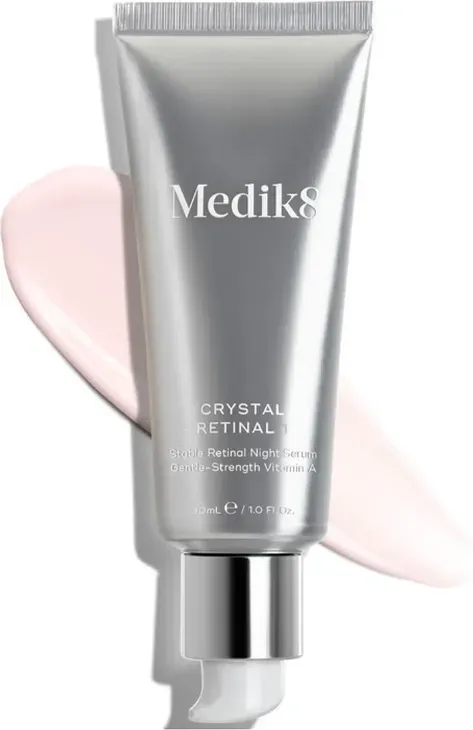 Medik8 Crystal Retinal 1 Anti-Aging Gesichtserum mit verkapseltem Retinal – Glättend, Straffend, Aufhellend & Porenklärend – Verbessert Falten & Hyperpigmentierung – Für alle Hauttypen
