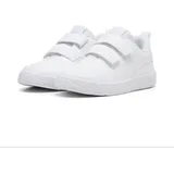 Puma Courtflex V3 V PS Sneaker, White White-Silver Mist, 31 EU