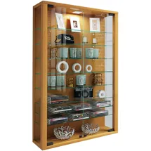 VCM Glasvitrine hängend Vitrine Glas mit ESG-Sicherheitsglas Maße: H. 91 x B. 59 x T. 18 cm Hängevitrine Glas Modern und platzsparend Glas Vitrinenschrank - Vitrosa Mini