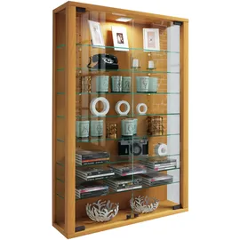 VCM Glasvitrine hängend Vitrine Glas mit ESG-Sicherheitsglas Maße: H. 91 x B. 59 x T. 18 cm Hängevitrine Glas Modern und platzsparend Glas Vitrinenschrank - Vitrosa Mini